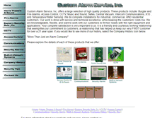 Tablet Screenshot of customalarm.com
